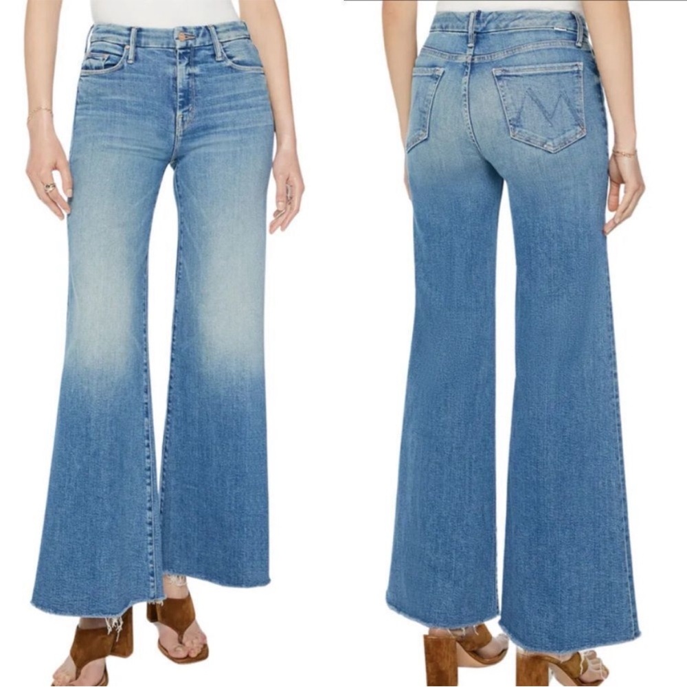 MOTHER Blue Flare & Wide Leg Jeans